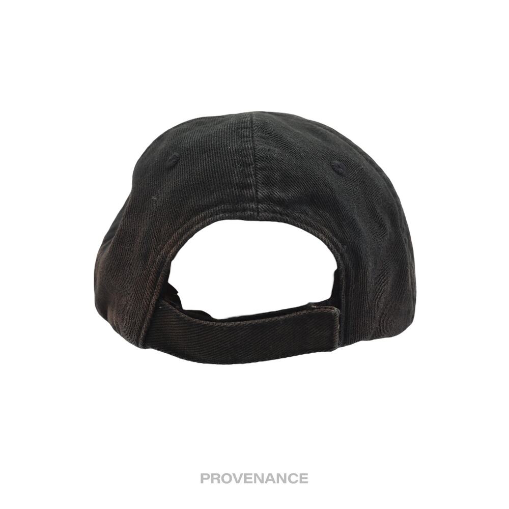 🔴 Balenciaga Embroidered Rainbow Logo Cap - Washed Black - Picture 7 of 12